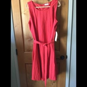 NWT Calvin Klein Sleeveless  Linen Dress 18W